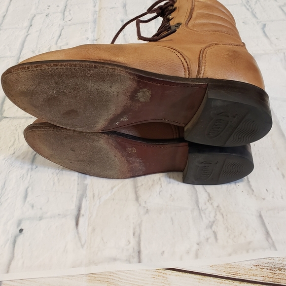 Justin Boots lace up boots size 6½ made in USA - Picture 6 of 15